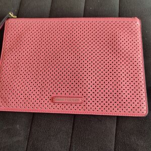 Armani Exchange Peach Perforated Wristlet